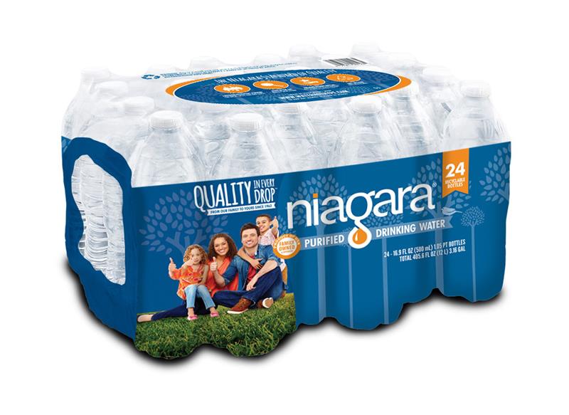 NIAGARA BOTTLED WATER 16.9 FL OZ 24/CS - Tagged Gloves